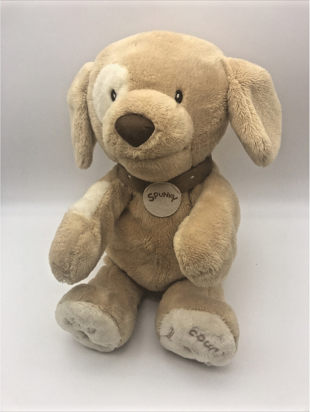 Baby Gund Spunky Plush Dog ABC 123 Counting Singing Clapping Interactive Toy